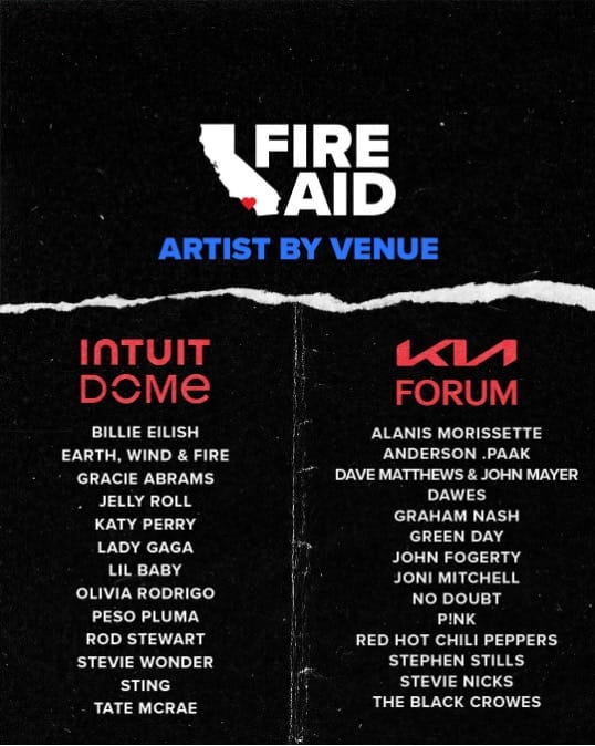 FireAid: How Music’s Biggest Names Are Coming Together to Help Disaster Relief